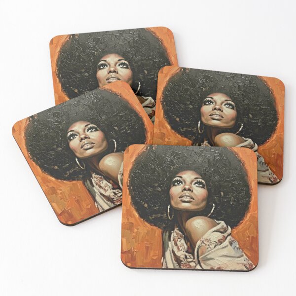 Item preview, The Supreme Muse: Diana Ross Soulful Impasto Portrait designed and sold by Art's Diner.