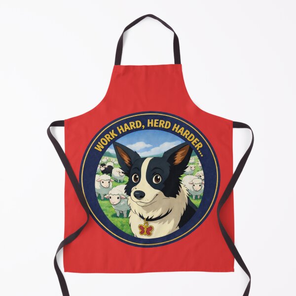 Item preview, Work Hard, Herd Harder . . . (Border Collie) designed and sold by Caroline Communications LLC.