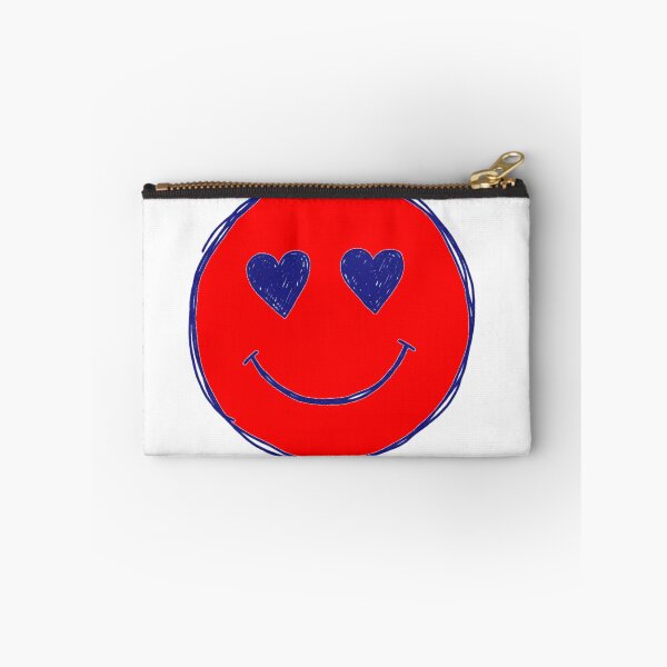 Item preview, Classic 90s Doodle Red Heart Eyes Smiley designed and sold by crazygoose30.