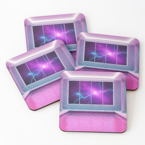 Item preview, Neon Vaporwave Pool Rooms - Aesthetic Liminal Space Art designed and sold by powersunlight.