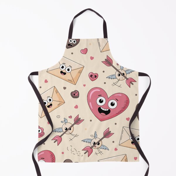 Item preview, Cute Kawaii Valentine's Day Pattern | Hearts Love Letters Cupids designed and sold by Midnight Veil Designs.