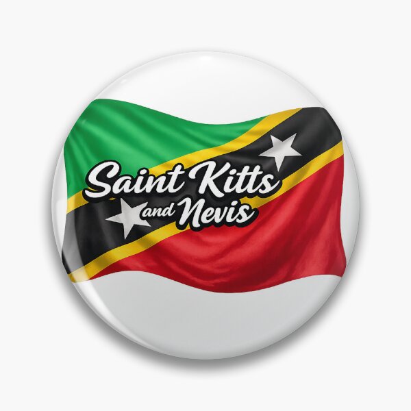 Item preview, Saint Kitts and Nevis Waving Flag Design – Caribbean Pride Graphic designed and sold by GarnerSupplyCo.