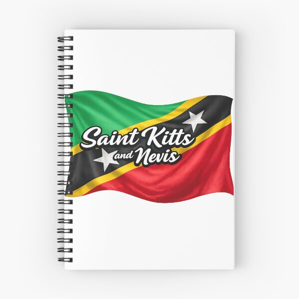 Item preview, Saint Kitts and Nevis Waving Flag Design – Caribbean Pride Graphic designed and sold by GarnerSupplyCo.