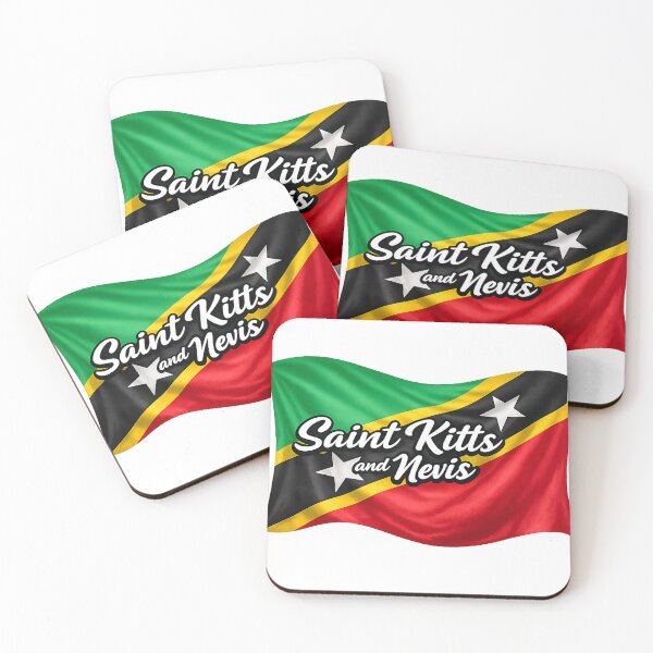 Item preview, Saint Kitts and Nevis Waving Flag Design – Caribbean Pride Graphic designed and sold by GarnerSupplyCo.