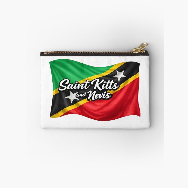 Item preview, Saint Kitts and Nevis Waving Flag Design – Caribbean Pride Graphic designed and sold by GarnerSupplyCo.