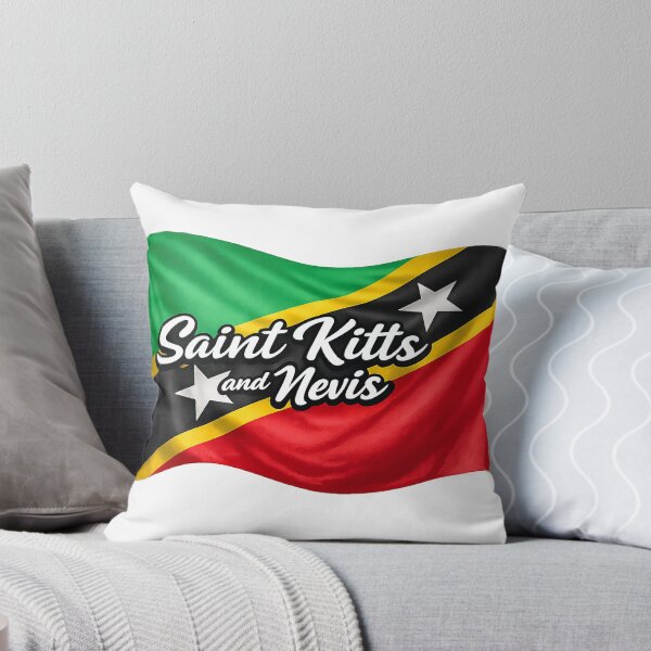 Item preview, Saint Kitts and Nevis Waving Flag Design – Caribbean Pride Graphic designed and sold by GarnerSupplyCo.
