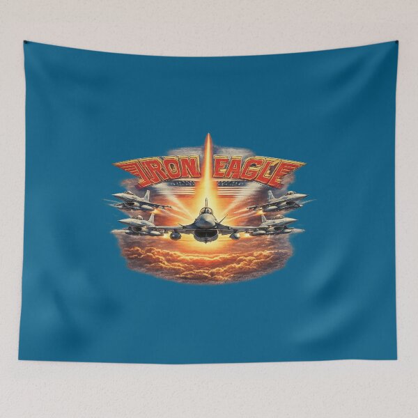 Item preview, Iron Eagle 80s Fighter Jet T-Shirt – Retro Aviation Action Design – F-16 Style Military Jets Sunset Graphic designed and sold by screenpromos.
