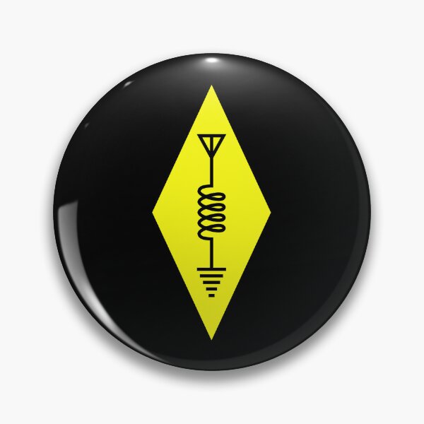 Item preview, HAM Radio Logo Design Yellow Black designed and sold by AnnSign.