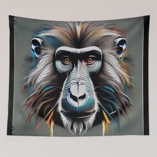 Item preview, Baboon in Wild Gray — A First Sketch designed and sold by mrpropcake.