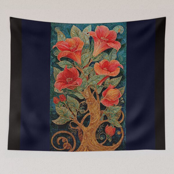 Item preview, Contemporary Collage of Hawaiian Kokia Cookei #1 designed and sold by Helios Be. Lavsh.