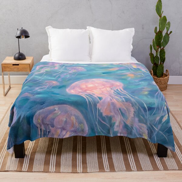 Item preview, Pastel Jellyfish Underwater Dream Ocean Wall Art designed and sold by matchakpop.
