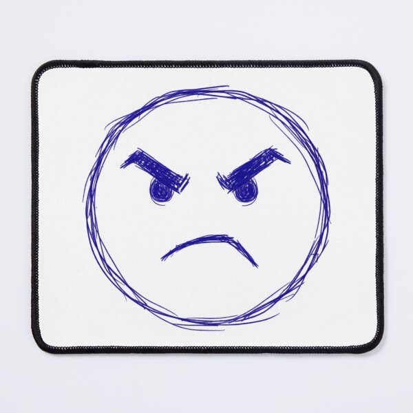 Item preview, Classic 90s Doodle Angry Smiley Face designed and sold by crazygoose30.