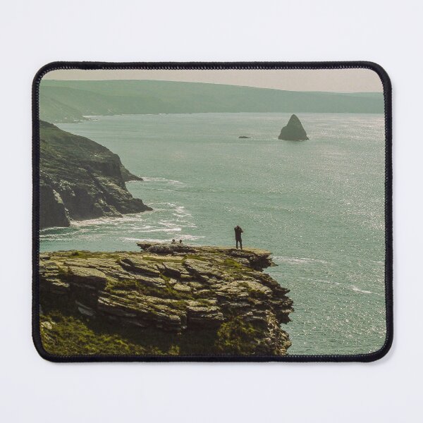 Item preview, MAN ON CLIFF EDGE TINTAGEL COAST CORNWALL designed and sold by Richard Brookes Photography.