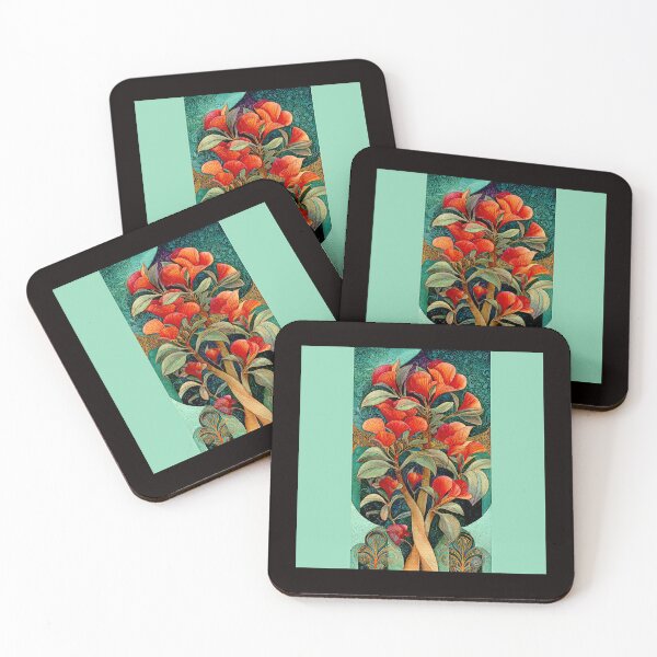 Item preview, Contemporary Collage of Hawaiian Kokia Cookei #2 designed and sold by Helios Be. Lavsh.