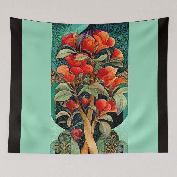 Item preview, Contemporary Collage of Hawaiian Kokia Cookei #2 designed and sold by Helios Be. Lavsh.