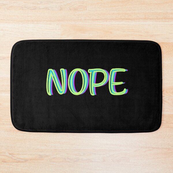 Item preview, Vibrant Glitch NOPE Typography designed and sold by CHERN-CHOM.