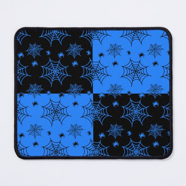 Item preview, Black and blue interchange web pattern designed and sold by serenebookworm.