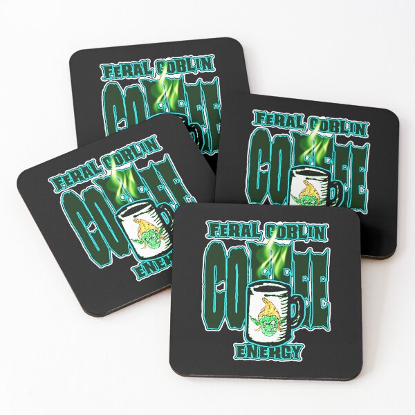 Item preview, Feral Goblin Coffee Energy – Chaotic Caffeine Fantasy Art designed and sold by AreKreative.