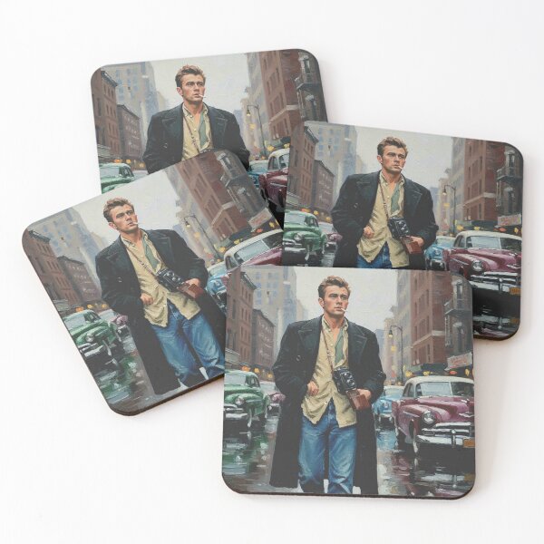 Item preview, The Boulevard of Broken Dreams: James Dean Urban Impasto Portrait designed and sold by Art's Diner.