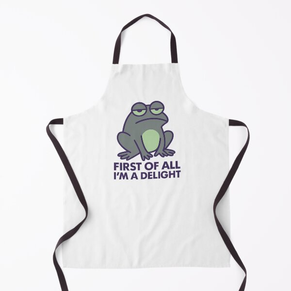 Item preview, First Of All I'm A Delight, Sarcastic Angry frog designed and sold by LuveraxArt.