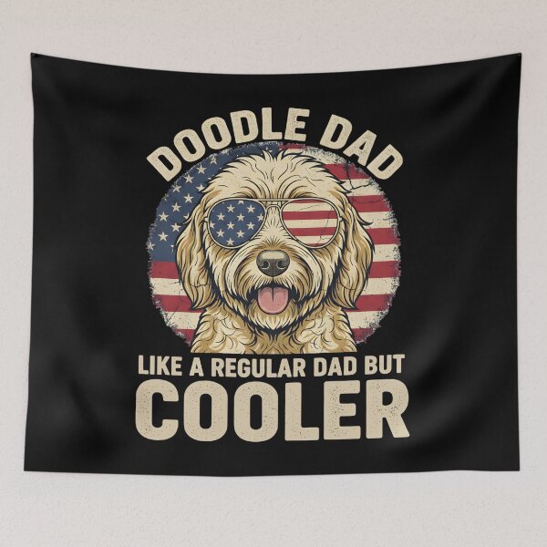 Item preview, Doodle Dad Goldendoodle Dad 4th of july Dog Dad  designed and sold by THREE LITTLE BEANS.