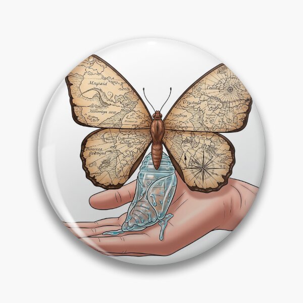 Item preview, The Chrysalis Awakening: A Winged Atlas, The Cartography of the Soul designed and sold by Meme Dreamscape.