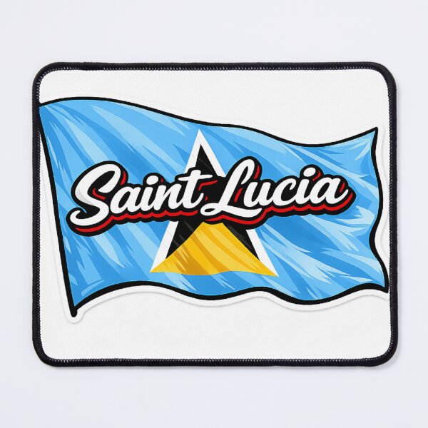 Item preview, Saint Lucia Waving Flag Design – St Lucia Caribbean Pride Graphic designed and sold by GarnerSupplyCo.
