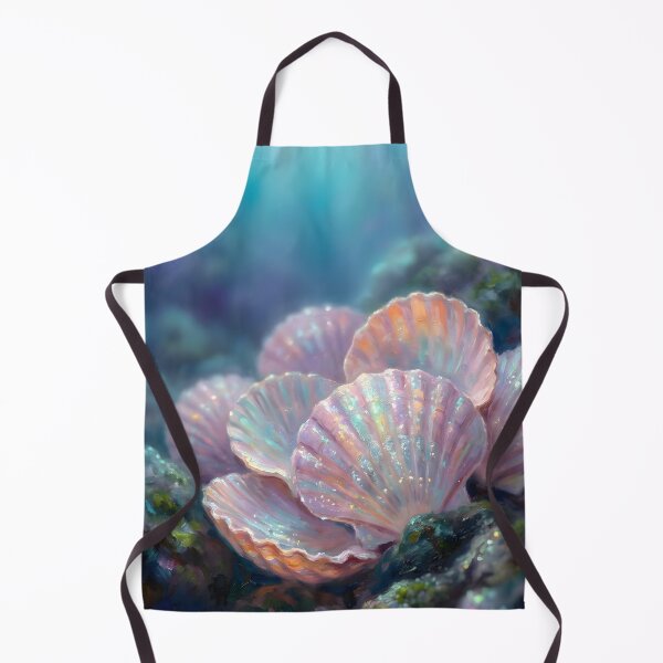 Item preview, Iridescent Seashells Painting Dreamy Ocean designed and sold by matchakpop.
