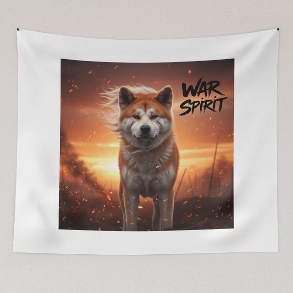 Item preview, War Spirit Akita designed and sold by PetJoyPrintsCO.