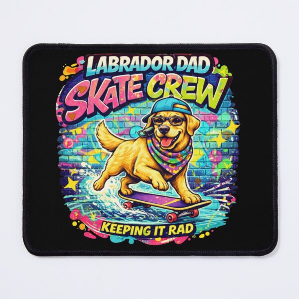 Item preview, Labrador Dad Skate Crew — Graffiti Street Art Yellow Lab Skateboard Gift designed and sold by PawPrintCustom.