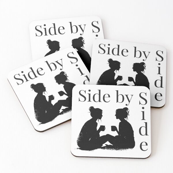 Item preview, Side by Side – Women’s Friendship Silhouette Art designed and sold by WayOutWorks.