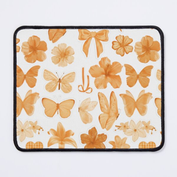 Item preview, Orange Aesthetic Coquette Butterfly and Floral Sticker Pack designed and sold by Camistudios.