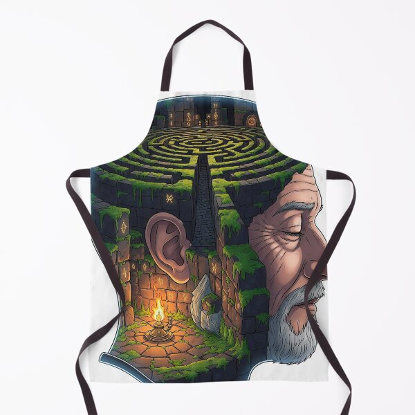 Aperçu de l'œuvre Le labyrinthe de la mémoire : la flamme de la conscience créée et vendue par Meme Dreamscape.