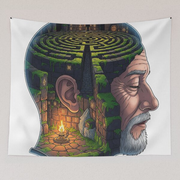 Item preview, The Labyrinth of Memory: The Flame of Conscience designed and sold by Meme Dreamscape.