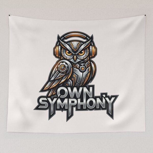 Item preview, Own Symphony - Cyber Owl Music Illustration designed and sold by Zedoura.