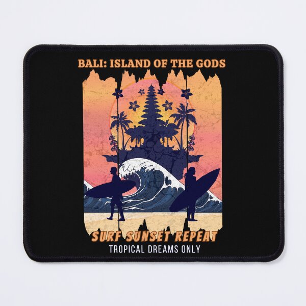 Item preview, Bali Island of the Gods - Retro Surf & Sunset Vintage Aesthetic designed and sold by Khanz4Design.