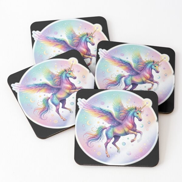 Item preview, Fantasy Colorful Unicorn designed and sold by Can't Sleep Crafts stickers and more.