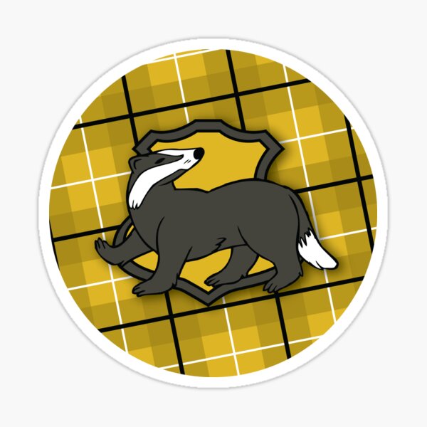 Badger House Plaid Sticker