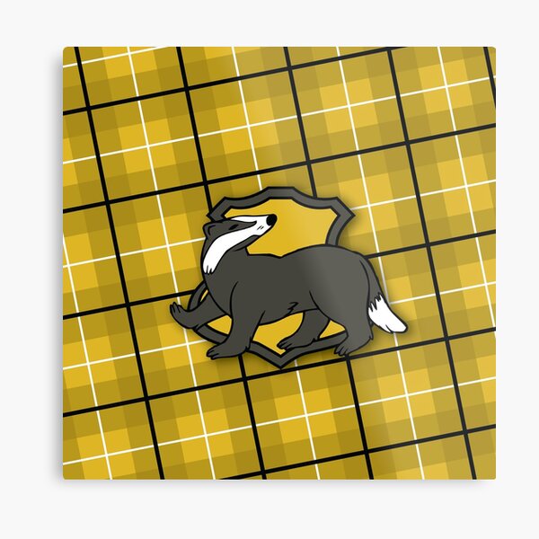 Badger House Plaid Metal Print