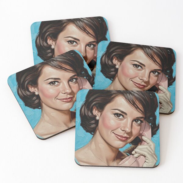 Item preview, The Starlet’s Call: Natalie Wood Vintage Glamour Impasto Portrait designed and sold by Art's Diner.