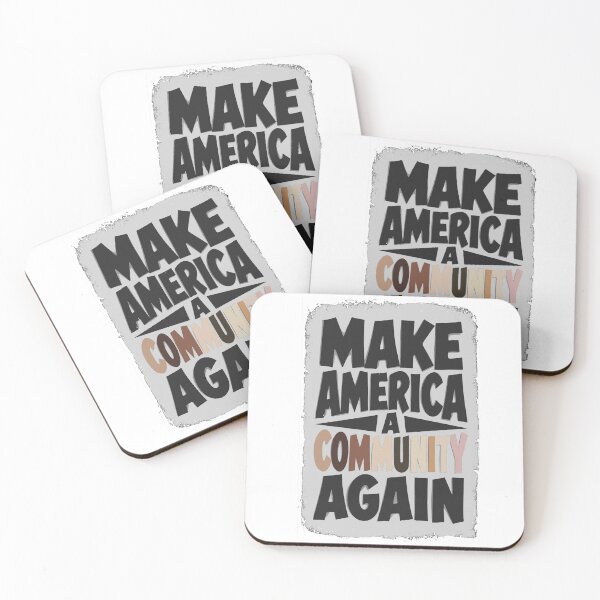 Item preview, Make America A Community Again (Inverted W/ Skintones) designed and sold by NilCaelum.