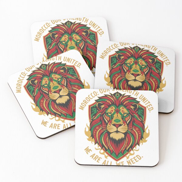 Item preview, Moroccan Atlas Lion design expressing that moroccan strength united is all we need. we do not need support from other countries when it comes to football and growth. designed and sold by IronicAuraChic.