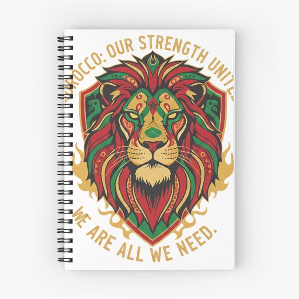 Item preview, Moroccan Atlas Lion design expressing that moroccan strength united is all we need. we do not need support from other countries when it comes to football and growth. designed and sold by IronicAuraChic.