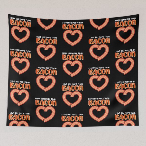 Item preview, I Love You More Than Bacon Playful Valentine designed and sold by Sachie's Studio.