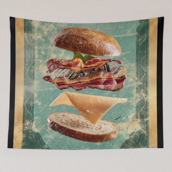 Item preview, Bacon and Cheese Sandwich Deconstructed designed and sold by mrpropcake.