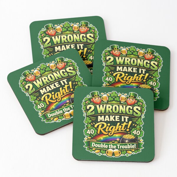 Item preview, 2 Wrongs Make It Right! designed and sold by Instant Hit Media.