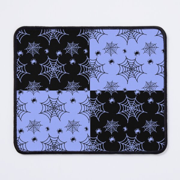 Item preview, Black and lavender blue interchange web pattern designed and sold by serenebookworm.