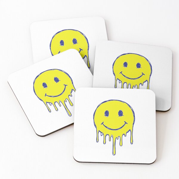 Item preview, Classic 90s Doodle Yellow Melting Smiley designed and sold by crazygoose30.