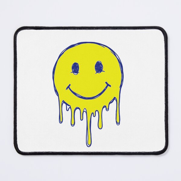 Item preview, Classic 90s Doodle Yellow Melting Smiley designed and sold by crazygoose30.