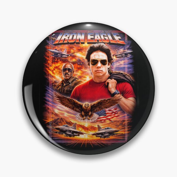 Item preview, Iron Eagle 80s Action Movie Poster Style Fighter Jet designed and sold by screenpromos.